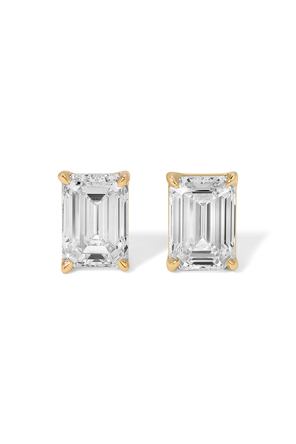 Emerald-Cut Diamond Stud Earrings (1.47 CTW)