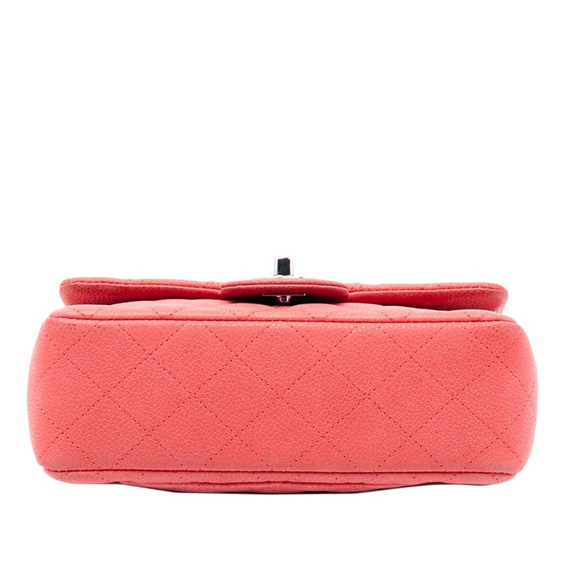 Mini Rectangular Classic Caviar Single Flap