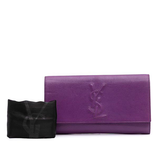 Large Leather Belle de Jour Clutch