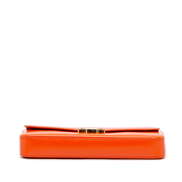 Leather Triomphe Chain Shoulder Bag