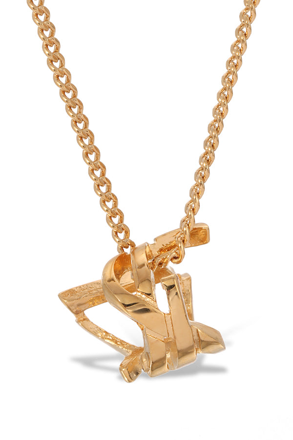 Monogram Twist Pendant Necklace