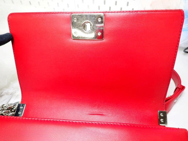 Perforated Boy Bag on Chain