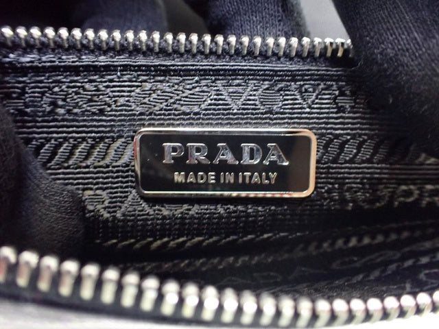 Nylon Saffiano Trim Strap Bag