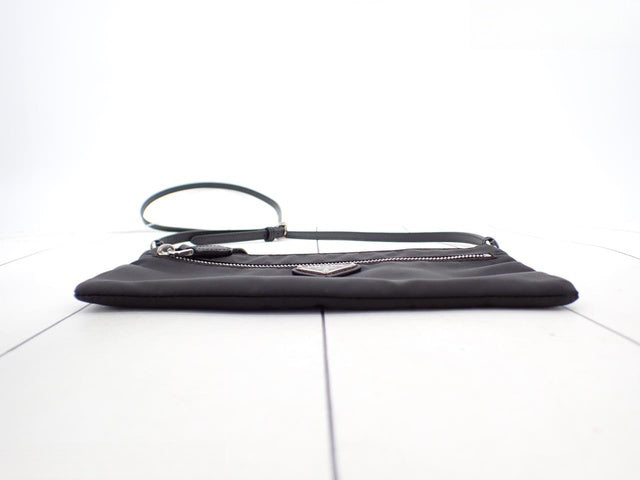 Nylon Saffiano Trim Strap Bag