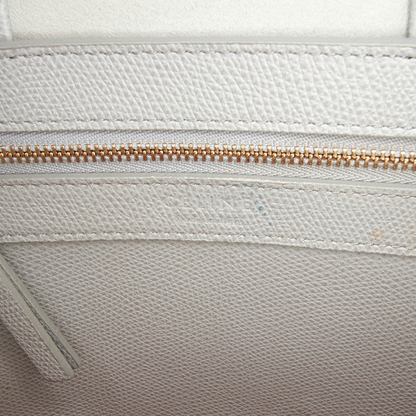 Small Bicolor Leather Vertical Cabas