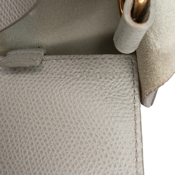 Small Bicolor Leather Vertical Cabas
