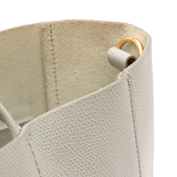 Small Bicolor Leather Vertical Cabas
