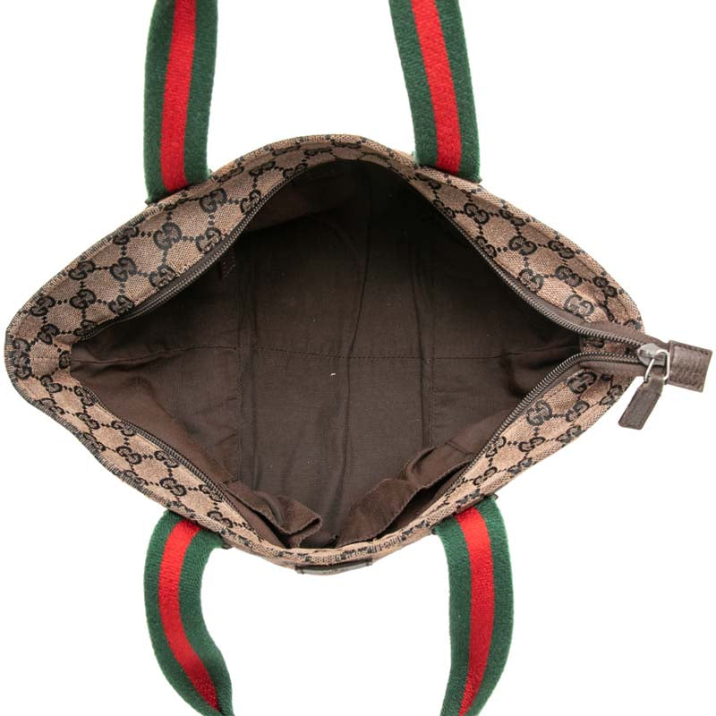 GG Canvas Web Tote