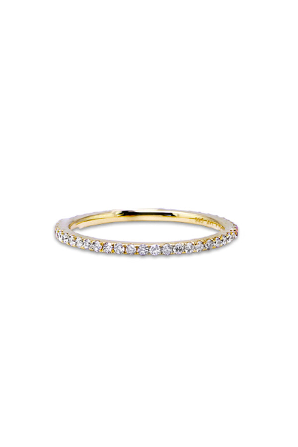 The Zurich Ring (14k Yellow Gold and Diamonds) - Size 5.5