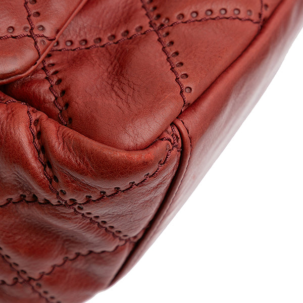 CC Quilted Calfskin Ultimate Stitch Retro Chain Flap