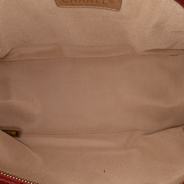 CC Quilted Calfskin Ultimate Stitch Retro Chain Flap