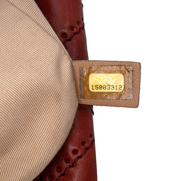 CC Quilted Calfskin Ultimate Stitch Retro Chain Flap