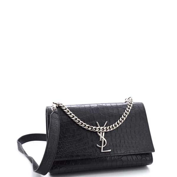 Crocodile Embossed Medium Sunset Bag