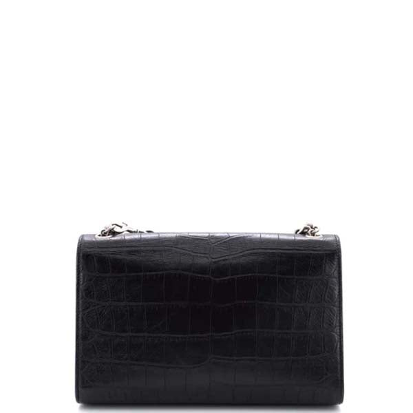 Crocodile Embossed Medium Sunset Bag