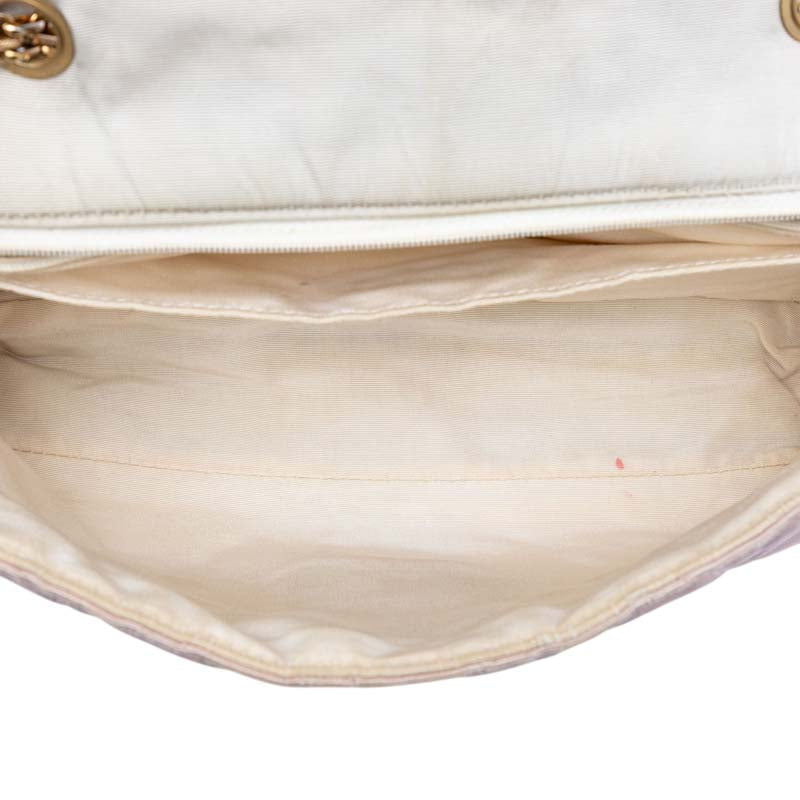 Tricolor Quilted Grosgrain Satin Reissue 2.55 Single Flap 227