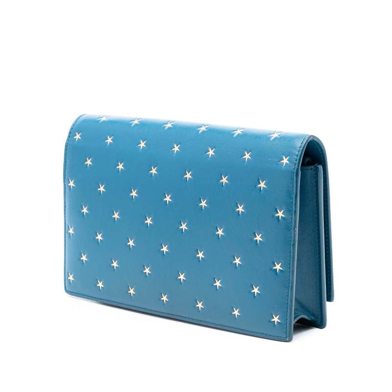Calfskin Star Print Classic Monogram Kate Tassel Wallet on Chain