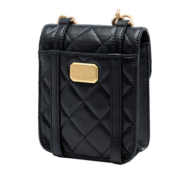 Mini Aged Calfskin City School Flap