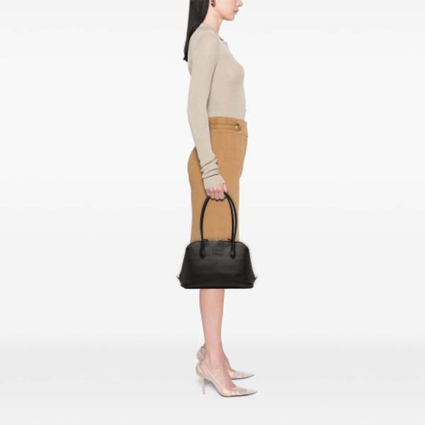 Logo-Embossed Zipped Shoulder Bag