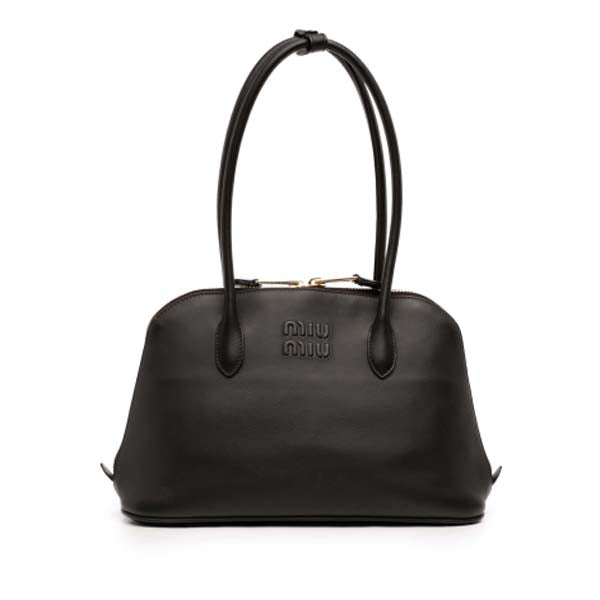 Logo-Embossed Zipped Shoulder Bag
