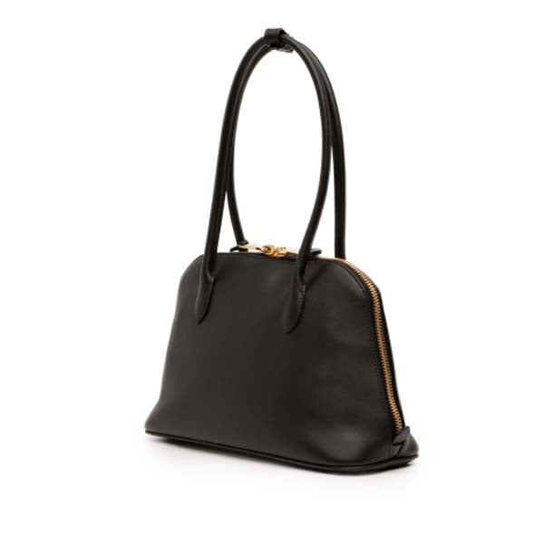 Logo-Embossed Zipped Shoulder Bag