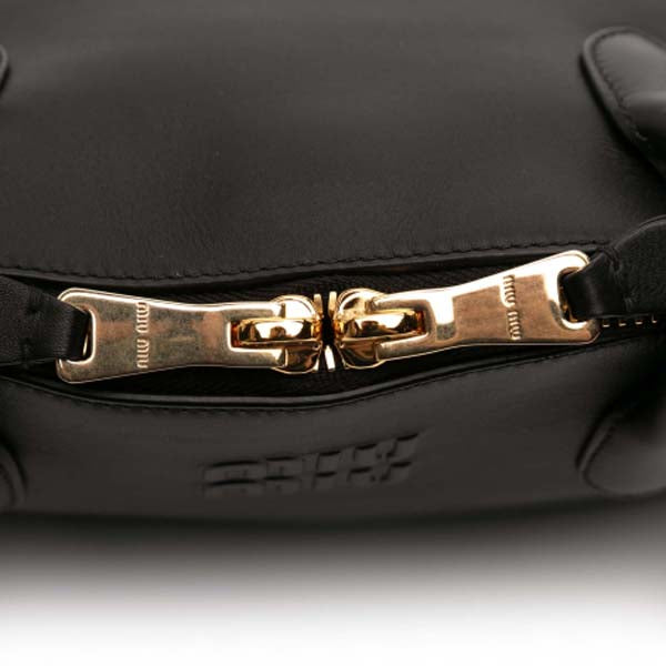 Logo-Embossed Zipped Shoulder Bag