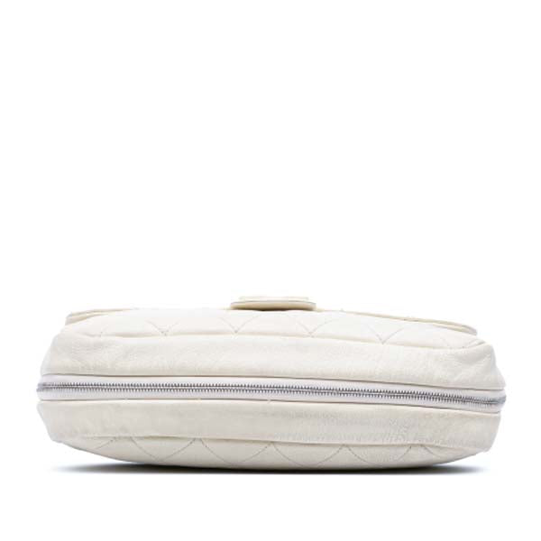 Quilted Calfskin Expandable Zip Yacht Flap