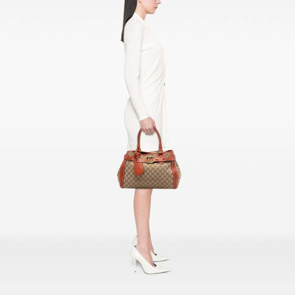 GG Canvas Running Tote