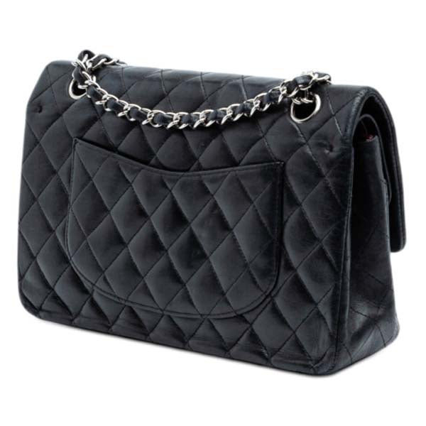 Classic Medium Lambskin Double Flap Bag