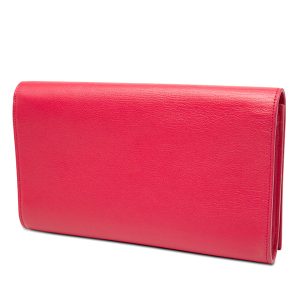 Large Leather Belle De Jour Clutch