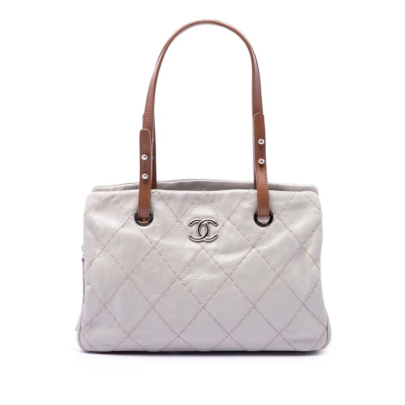 Glazed Calfskin On the Road Tote