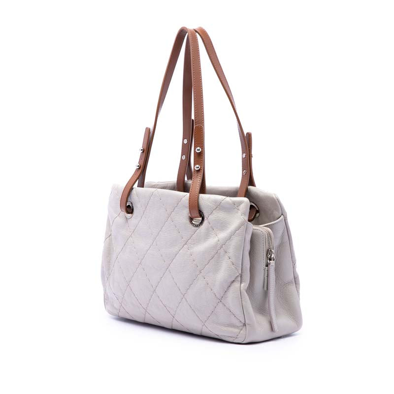 Glazed Calfskin On the Road Tote