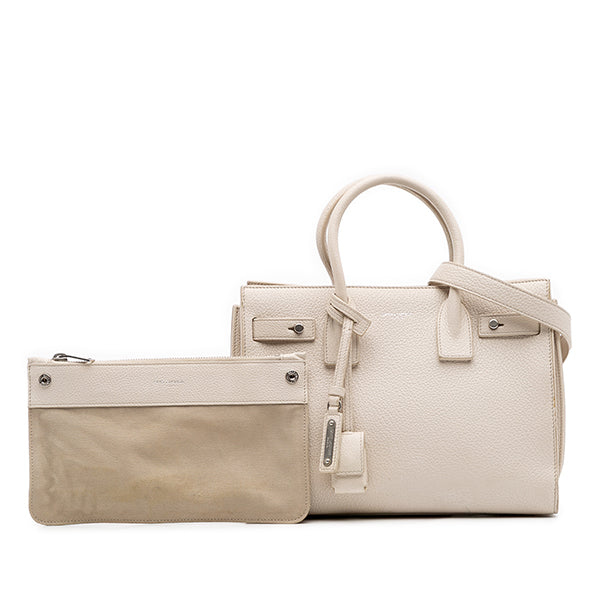 Baby Grained Calfskin Sac de Jour Satchel