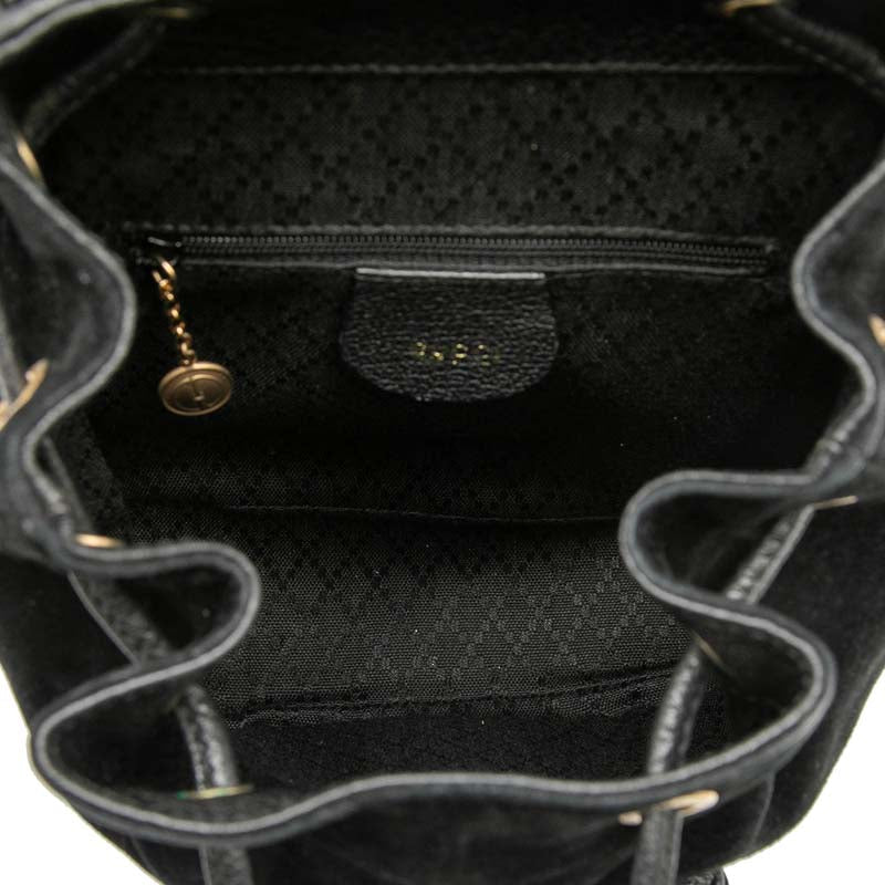 Suede Bamboo Drawstring Backpack