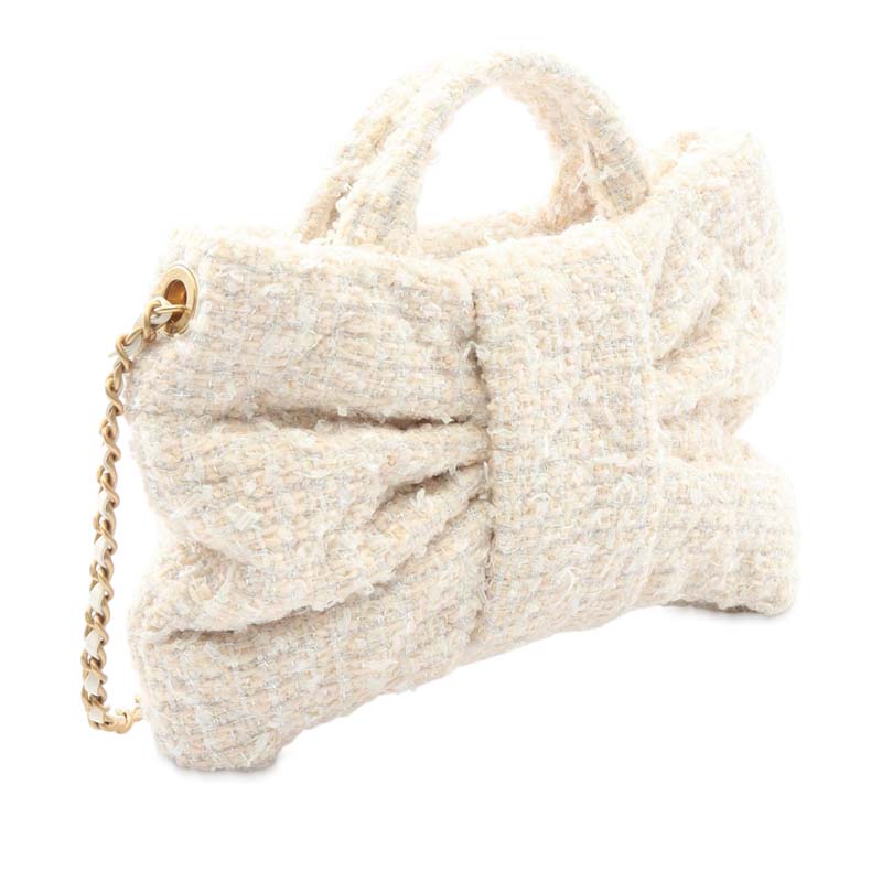 Mini CC Tweed Bow Bag