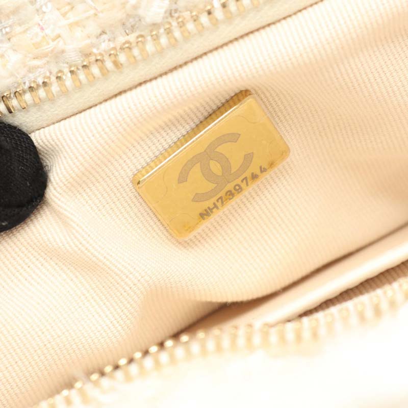 Mini CC Tweed Bow Bag