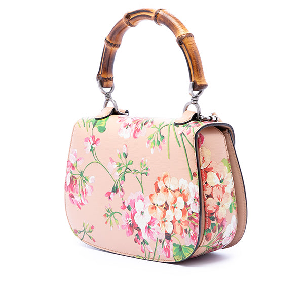 Blooms Bamboo Top Handle Flap