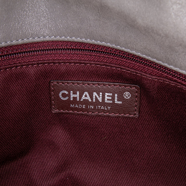 Jumbo Iridescent Calfskin In The Mix Flap