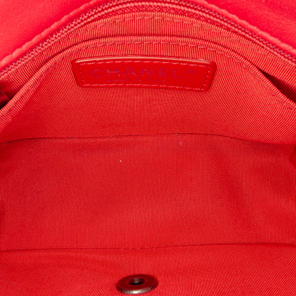 Paris Seoul Mini Crochet Lambskin Flap