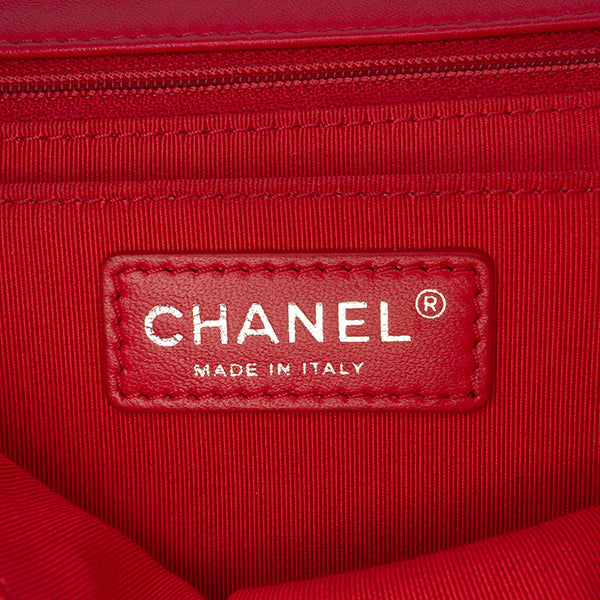 Paris Seoul Mini Crochet Lambskin Flap