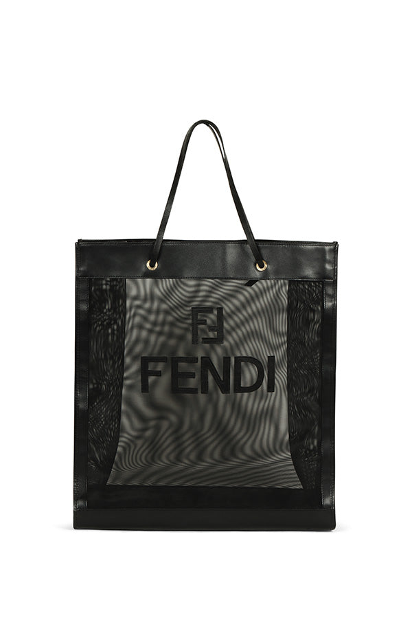 Fendi mesh ff logo shopper outlet