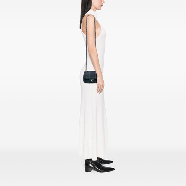 Paris Seoul Mini Crochet Lambskin Single Flap