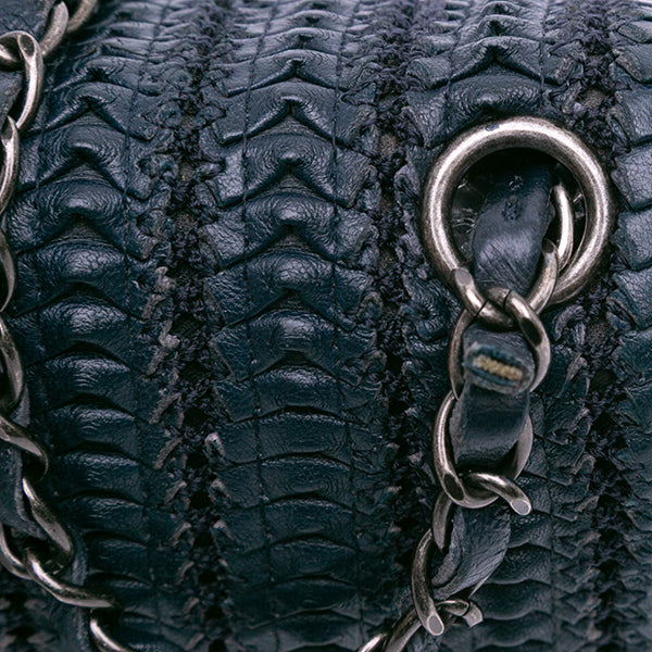 Paris Seoul Mini Crochet Lambskin Single Flap