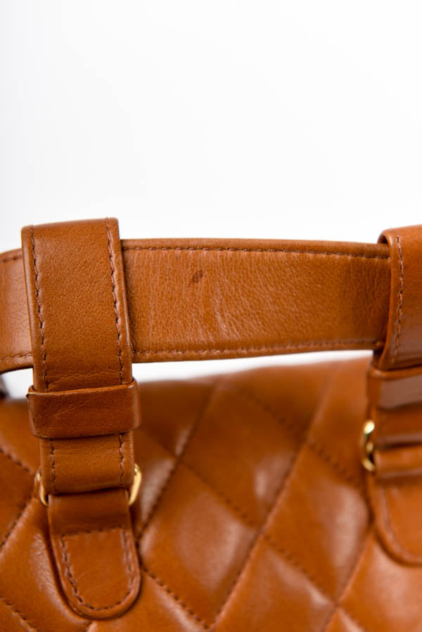 1990s Quilted Caviar Leather Belt Bag
