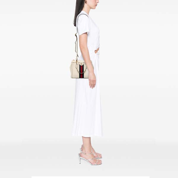 Leather Web Ophidia Satchel