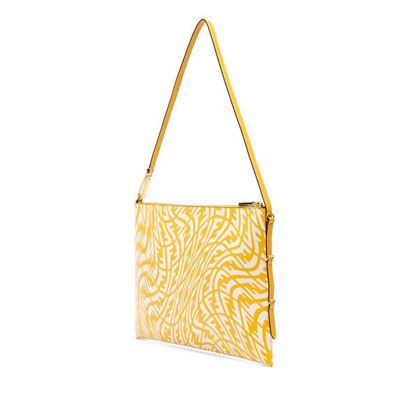 Sarah Coleman Zucca Coated Canvas Vertigo Shoulder Bag