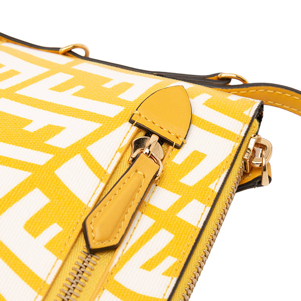 Sarah Coleman Zucca Coated Canvas Vertigo Shoulder Bag