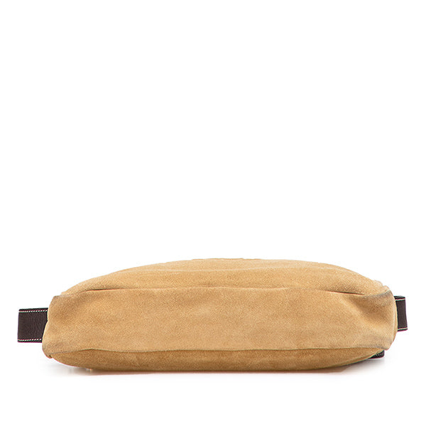 Anagram Suede Crossbody