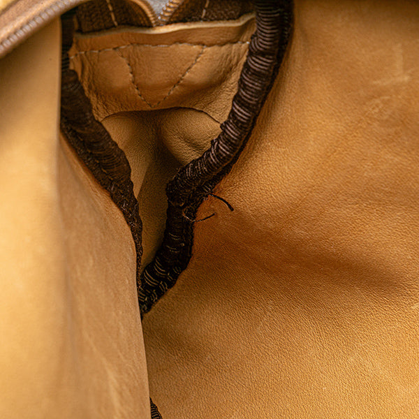 Anagram Suede Crossbody