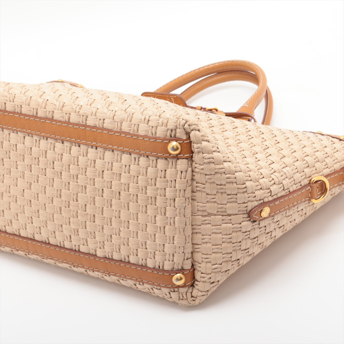 Convertible Woven Raffia Basket Bag