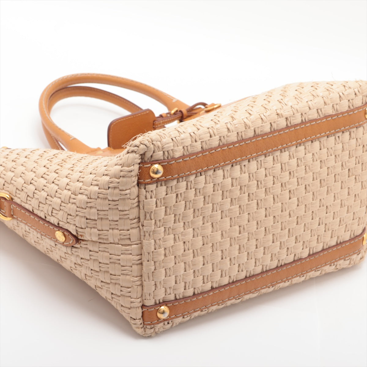 Convertible Woven Raffia Basket Bag